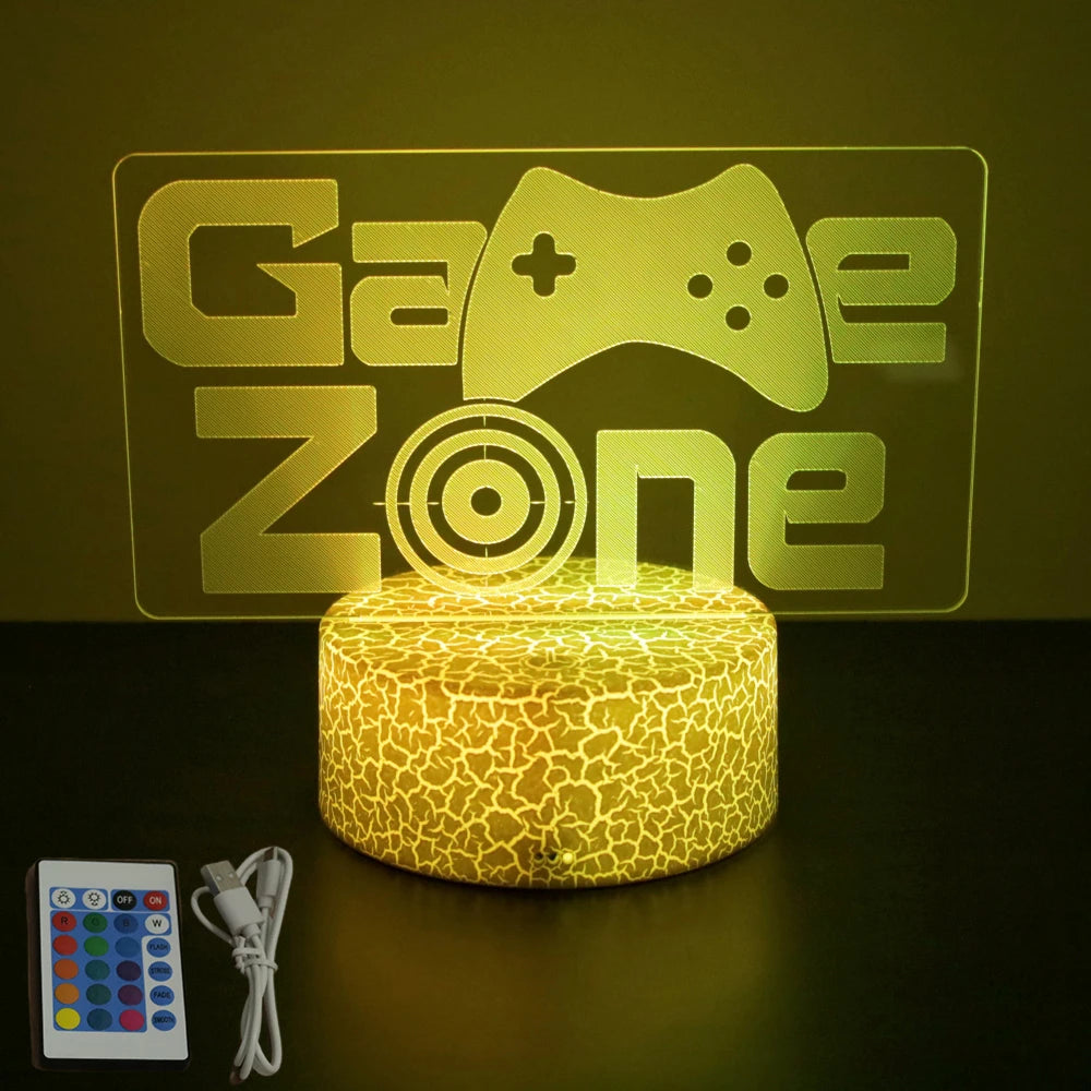 NEON GAMER 3D Lamp LED Night Light