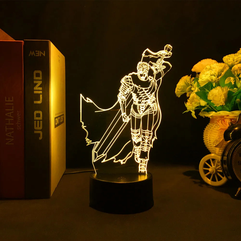 Berserk Anime 3d Led Night Light lamp