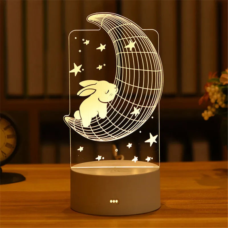 Christmas Decorations 3D LED Light Lamp