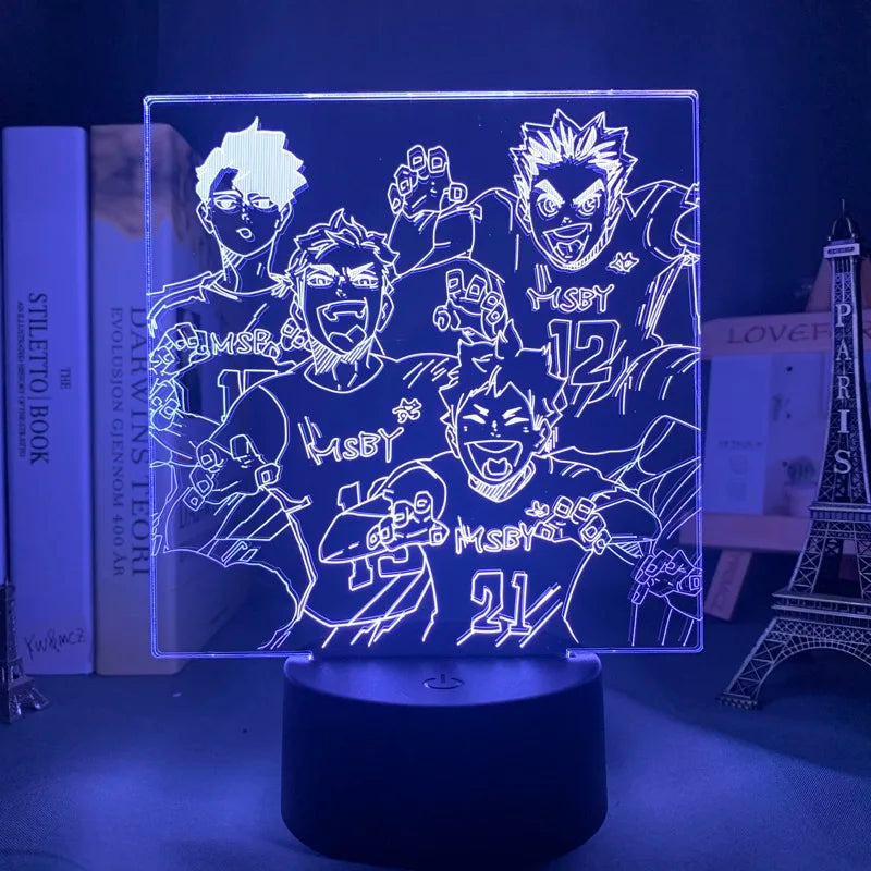 Haikyuu 3D LED Night Light