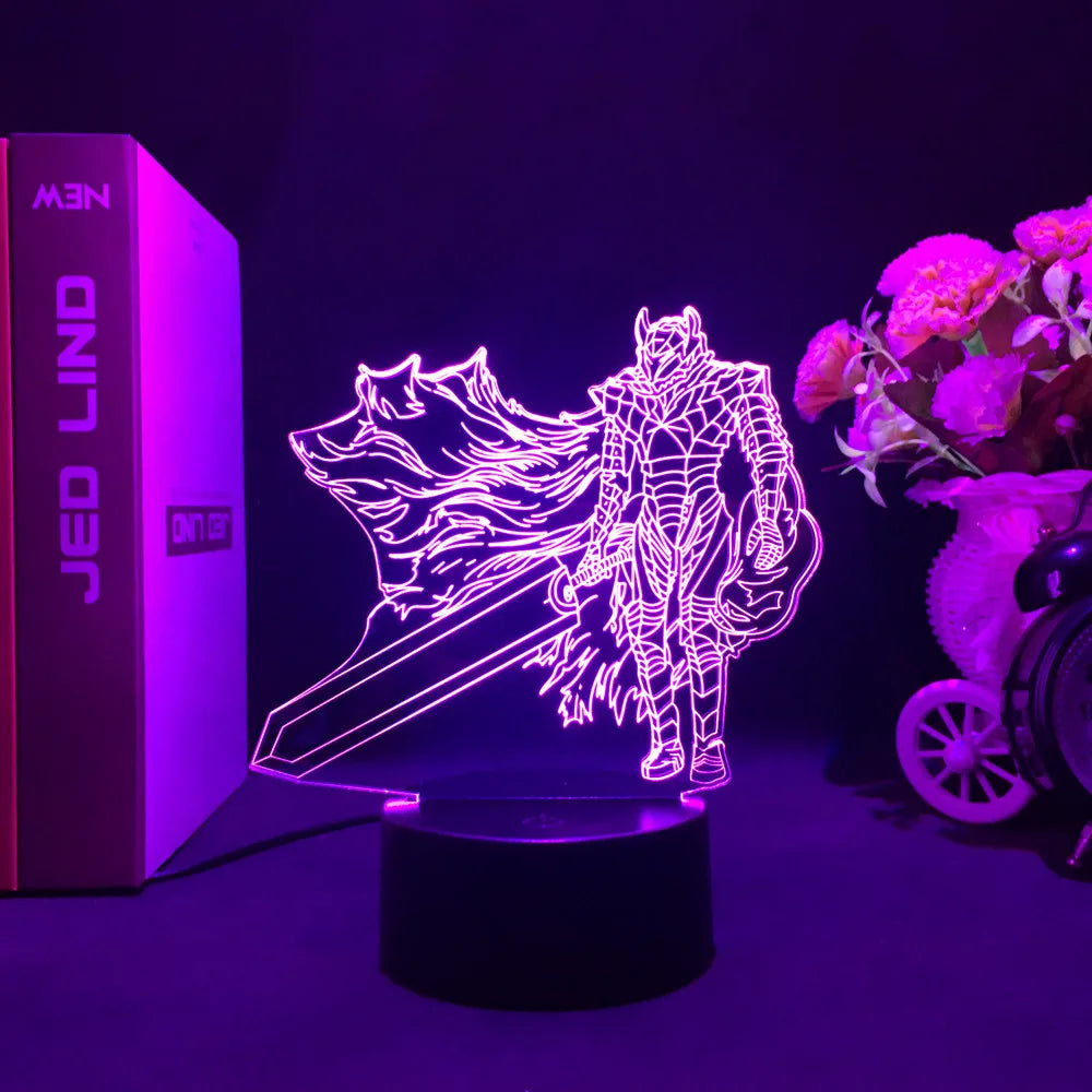 Berserk Anime 3d Led Night Light lamp