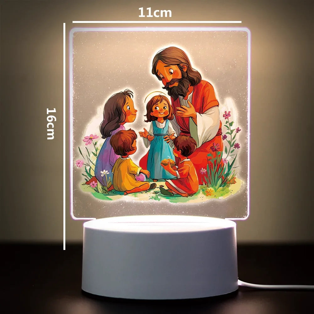 Religion 3D Night Light For Home Room Decoration
