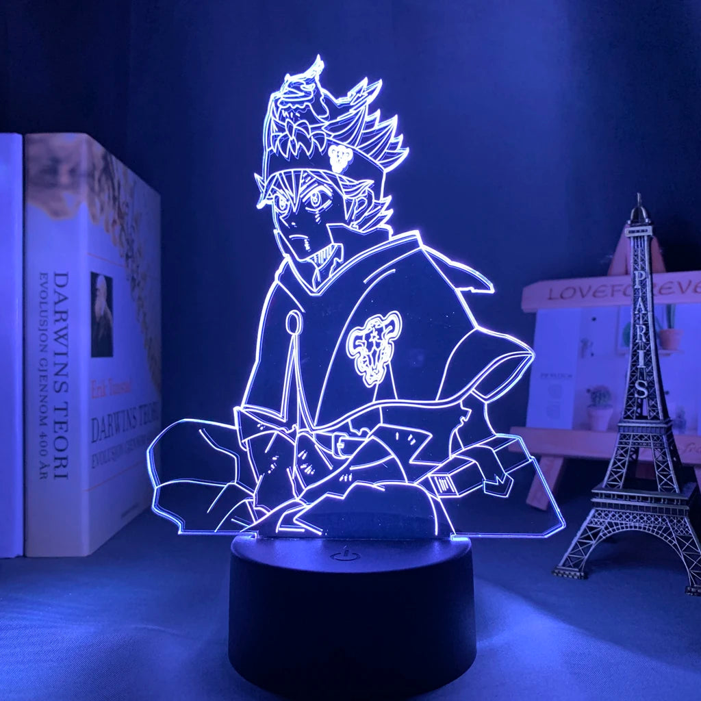 Black Clover 3d LED Lamp