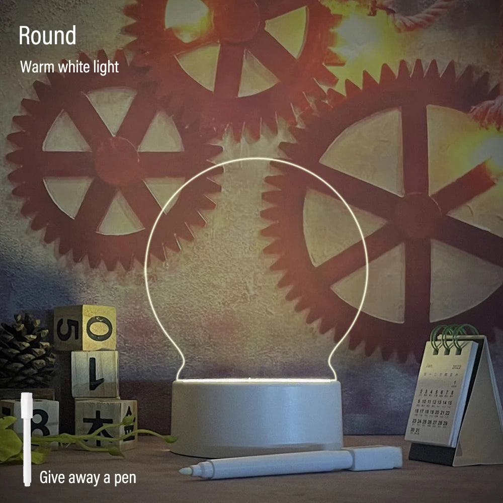 Note Board Creative Led Night Light