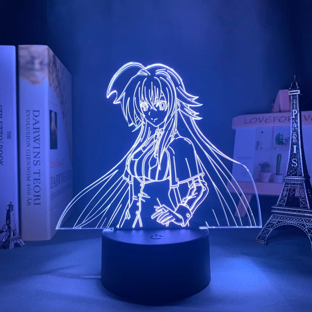High School DxD 3D LED Lamp