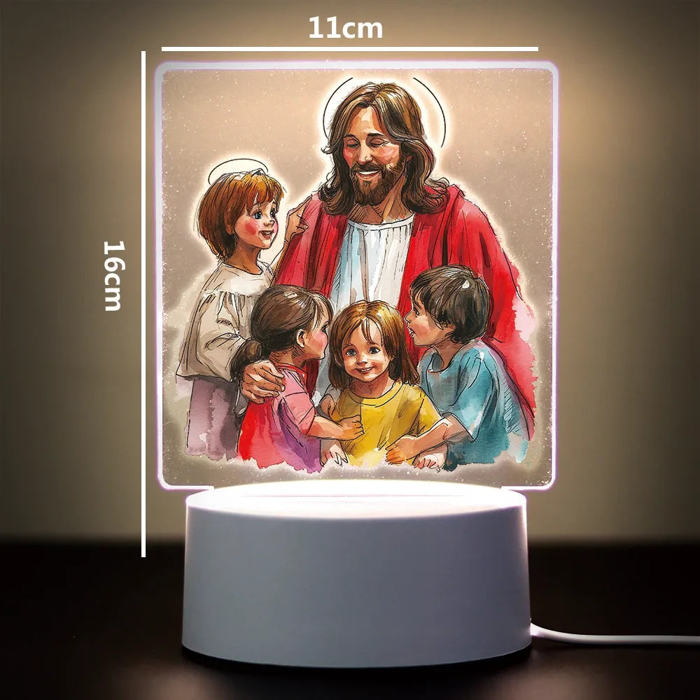Religion 3D Night Light For Home Room Decoration