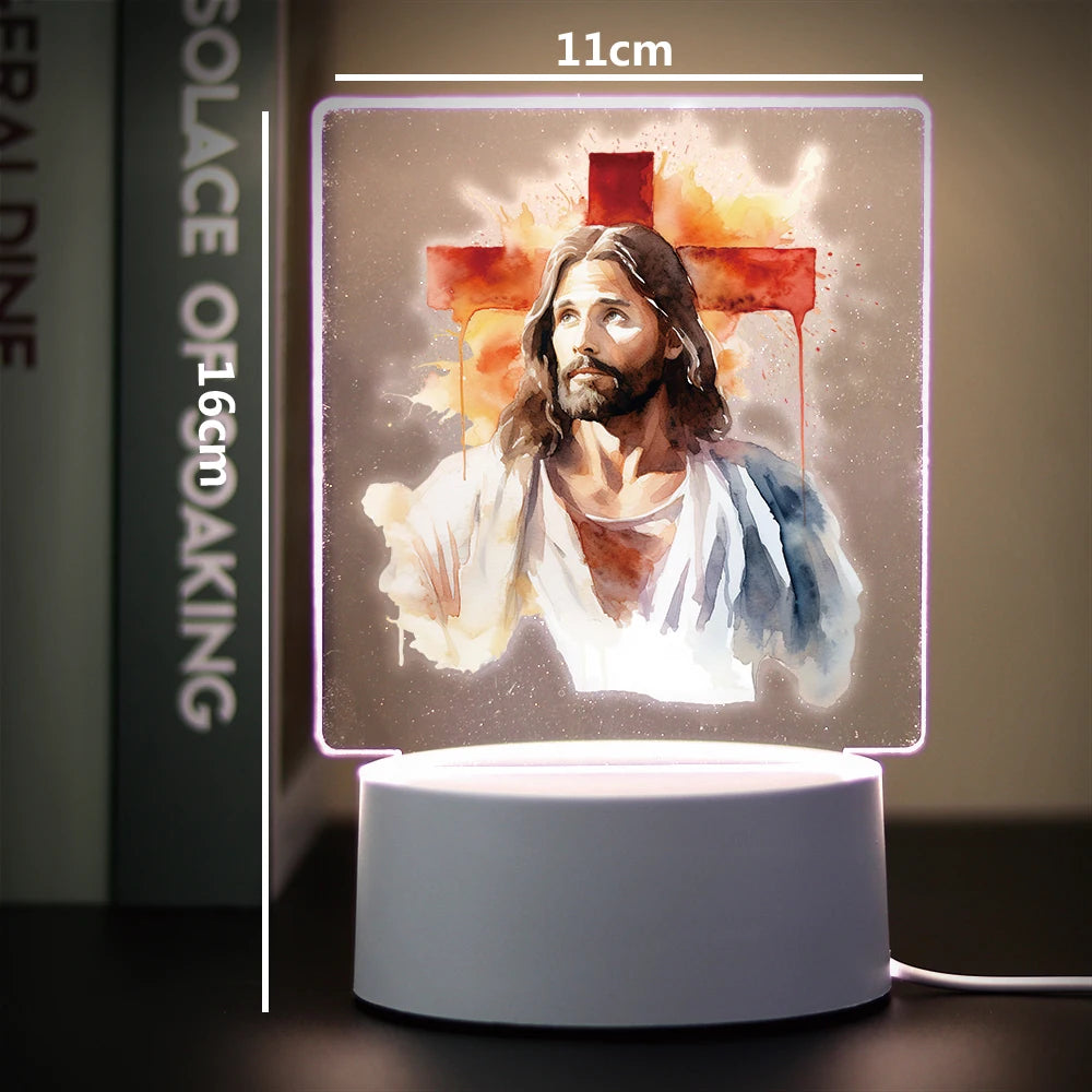 Religion 3D Night Light For Home Room Decoration