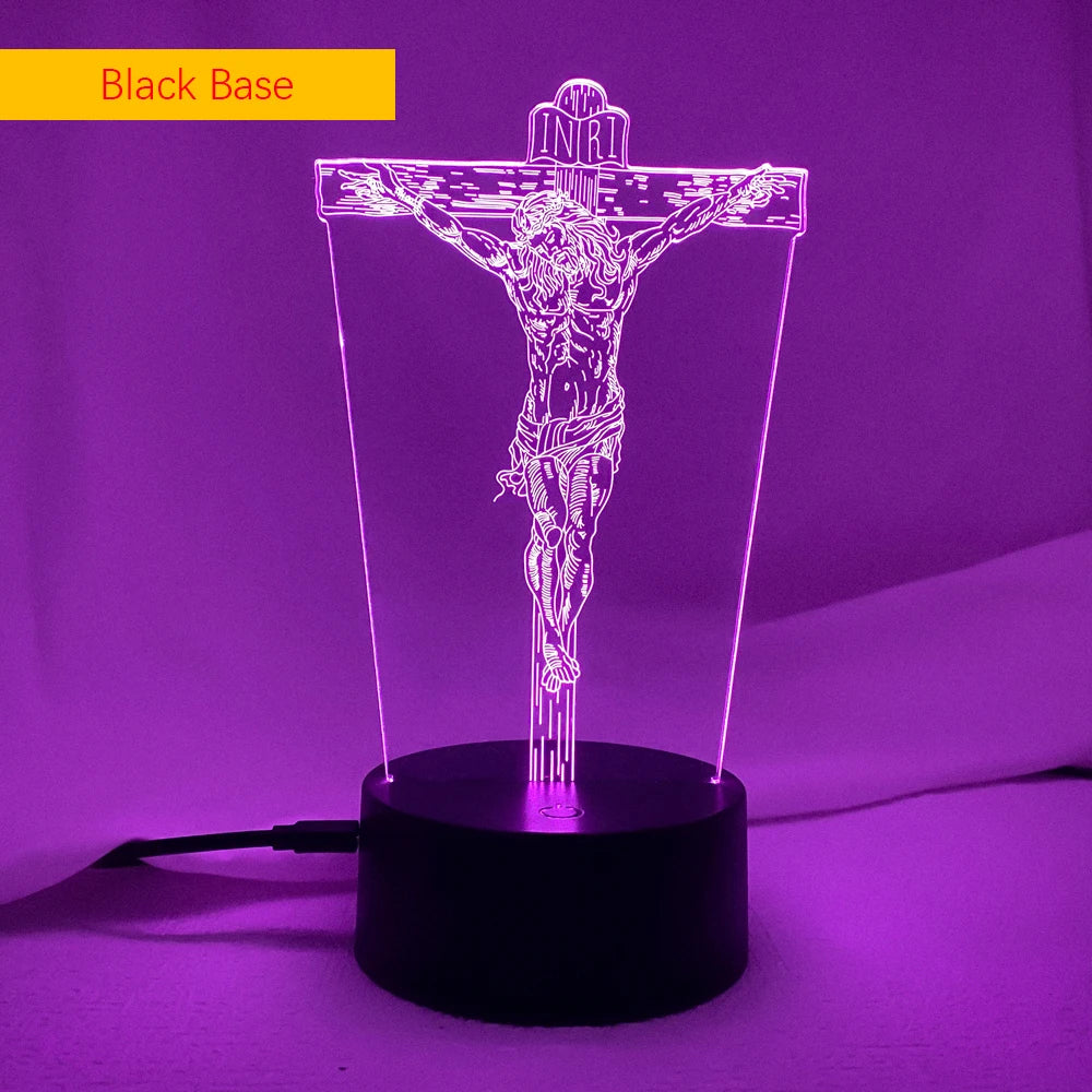 Jesus Shaped Church 3D LED lighting