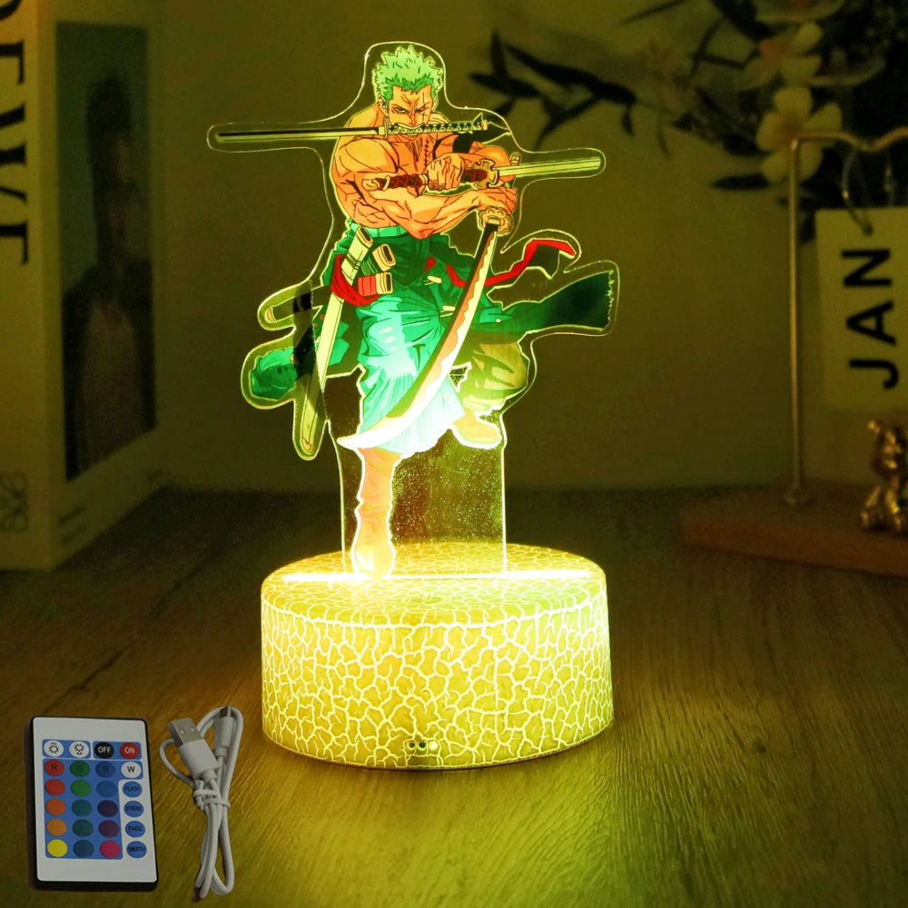 One Piece  Anime Figures 3D Lamp