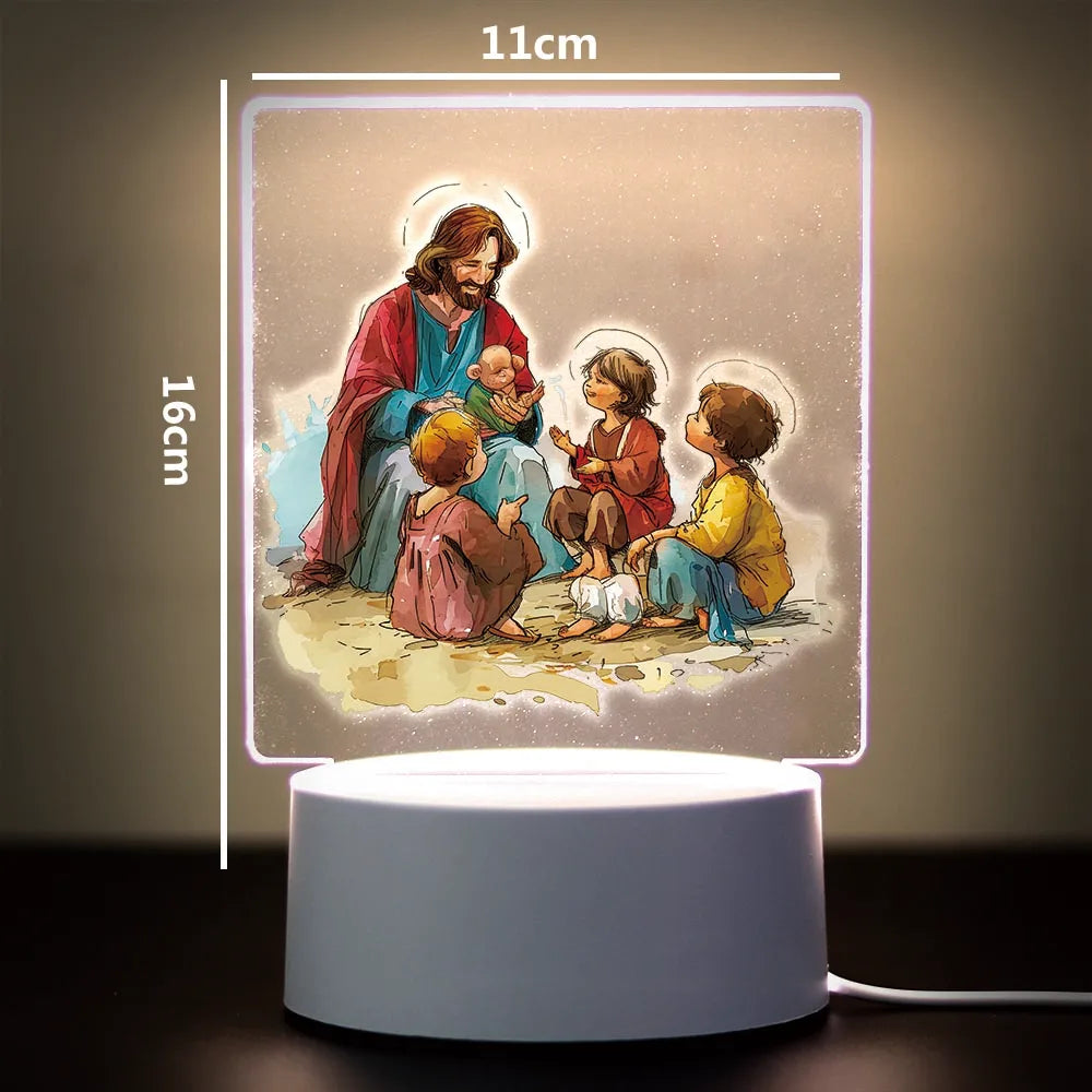 Religion 3D Night Light For Home Room Decoration