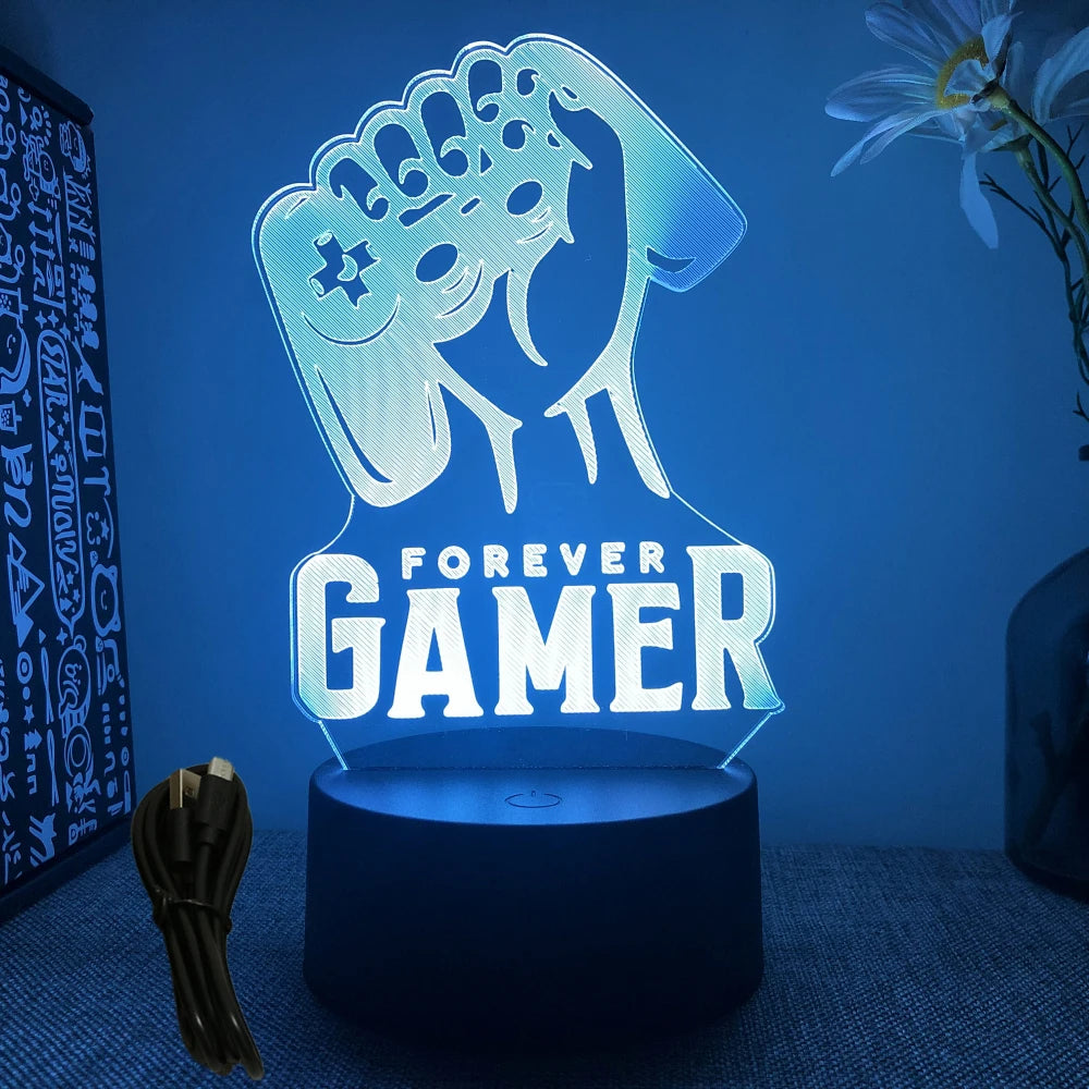 NEON GAMER 3D Lamp LED Night Light