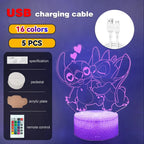 3D Illusion Stitch LED Night Light
