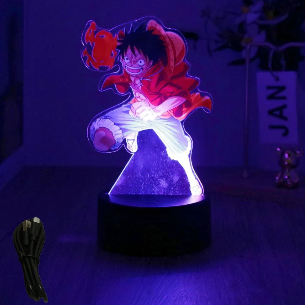 One Piece  Anime Figures 3D Lamp