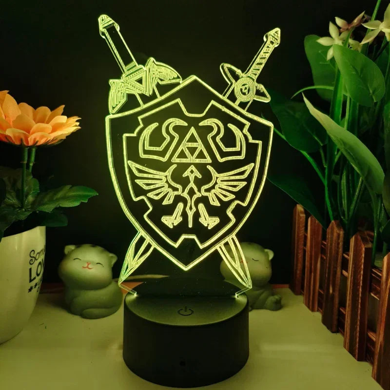 Game Zeldaes Night Lights 3D Led Lamp