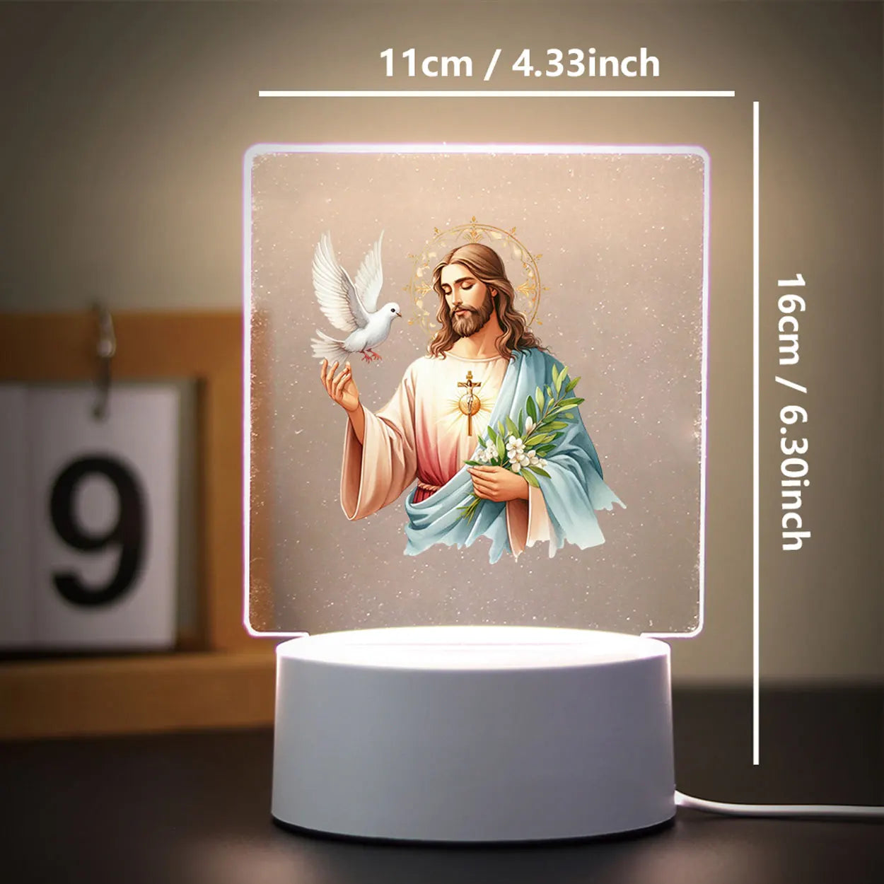 Religion 3D Night Light For Home Room Decoration