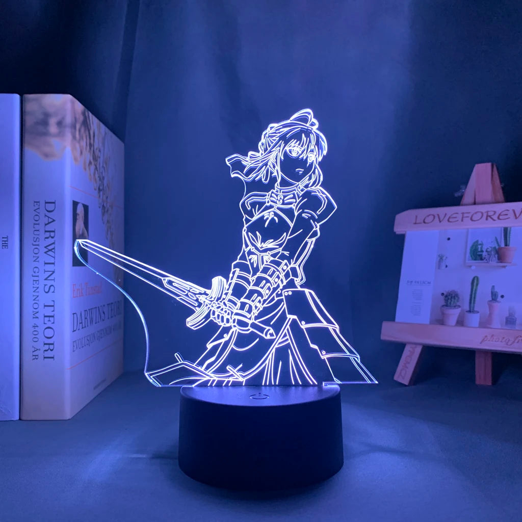 Fate Stay Night 3d LED Light