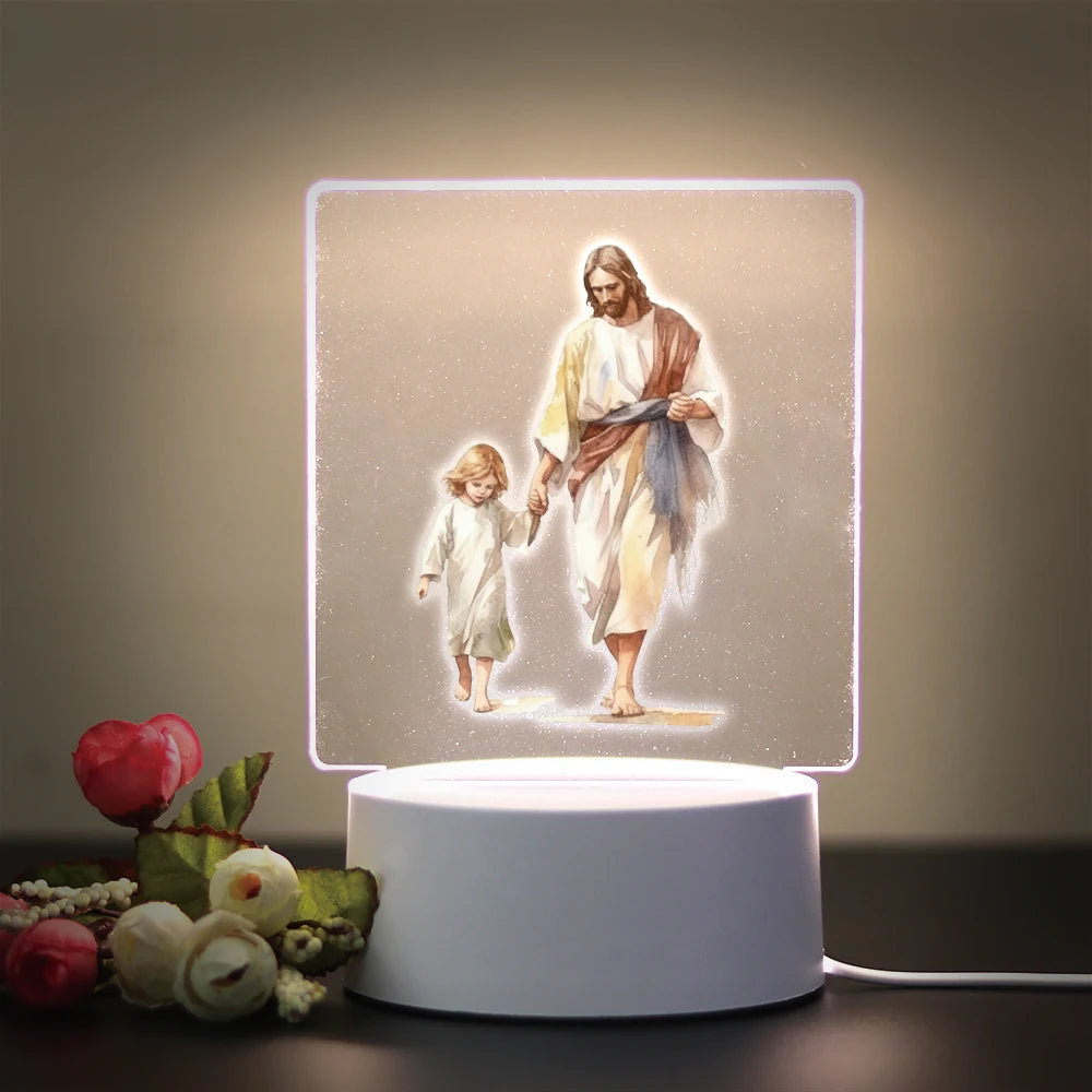 Religion 3D Night Light For Home Room Decoration