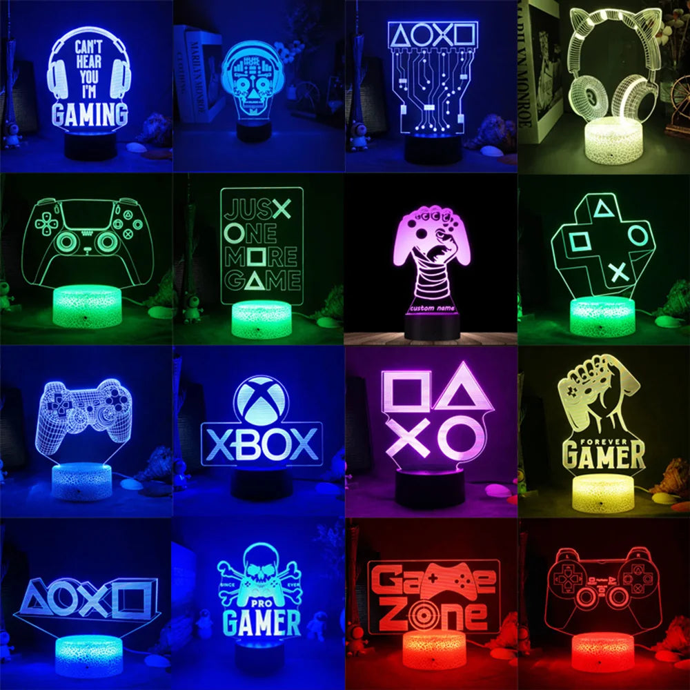 Gaming Setup RGB 3D LED Lamp