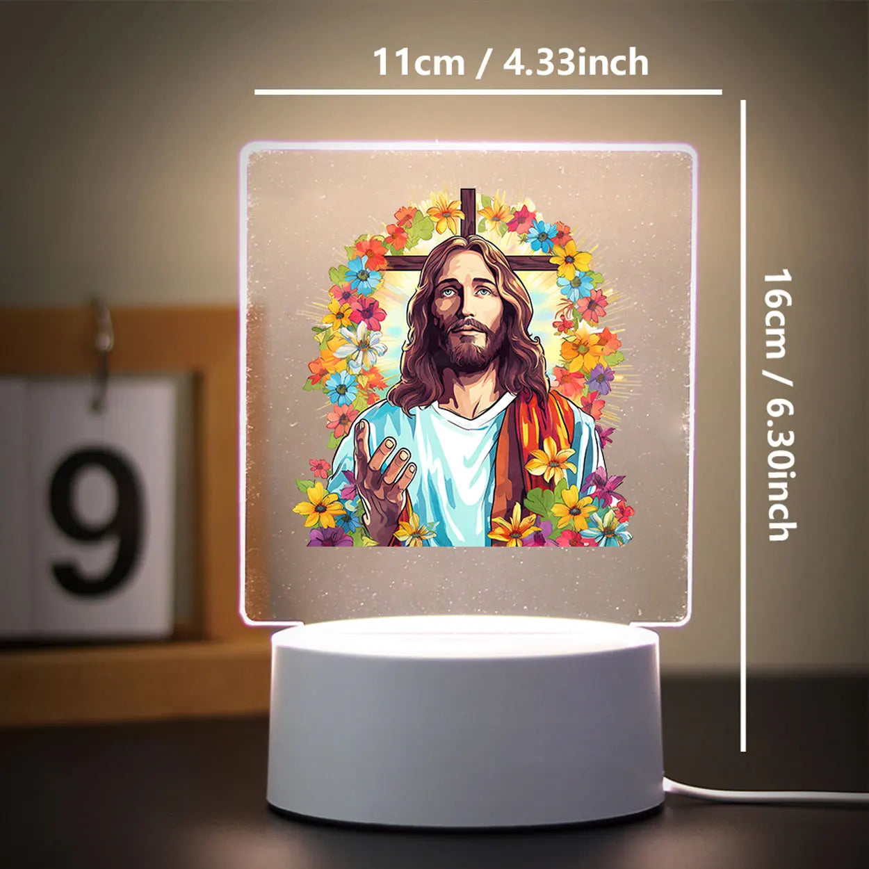 Religion 3D Night Light For Home Room Decoration