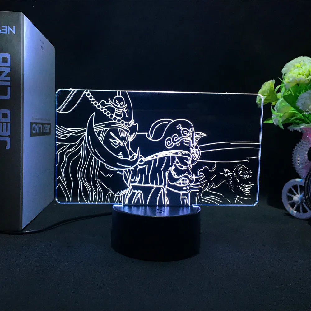 One Piece 3D illusion lamp