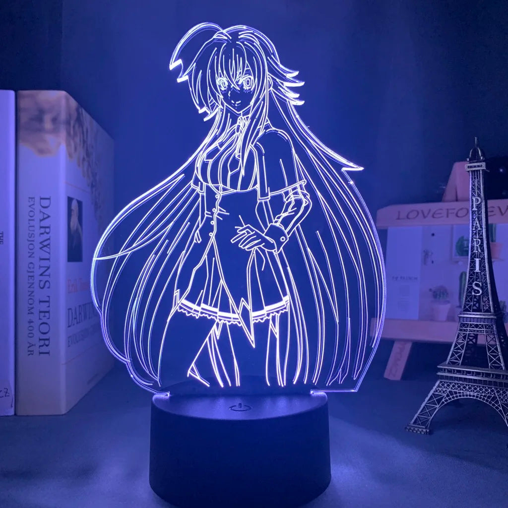 High School DxD 3D LED Lamp
