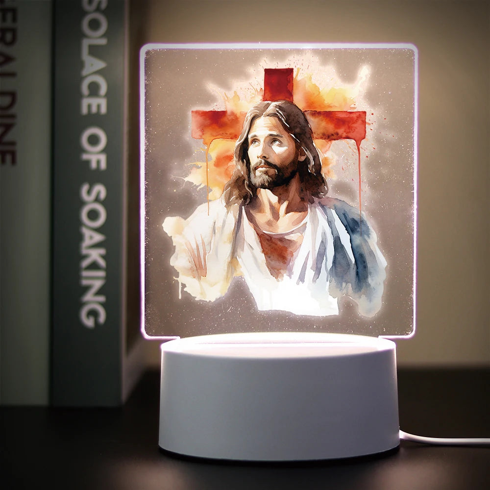 Religion 3D Night Light For Home Room Decoration