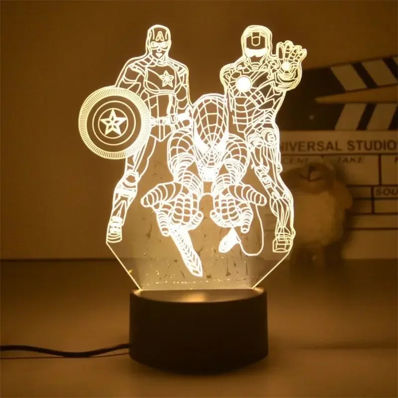 Avengers 3D LED Light Lamp Action