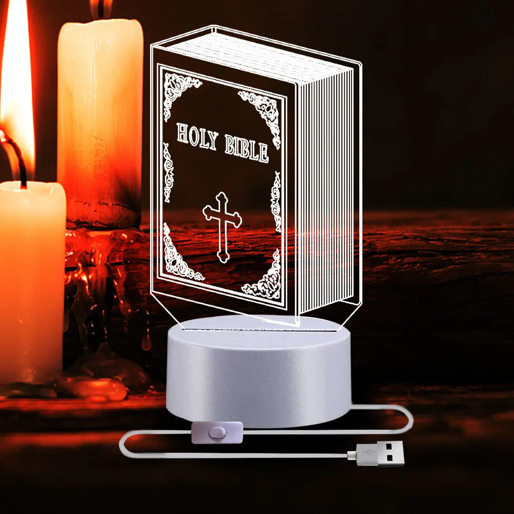 Crucifixion of Jesus 3D Illusion Lamp