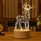 Christmas Decorations 3D LED Light Lamp