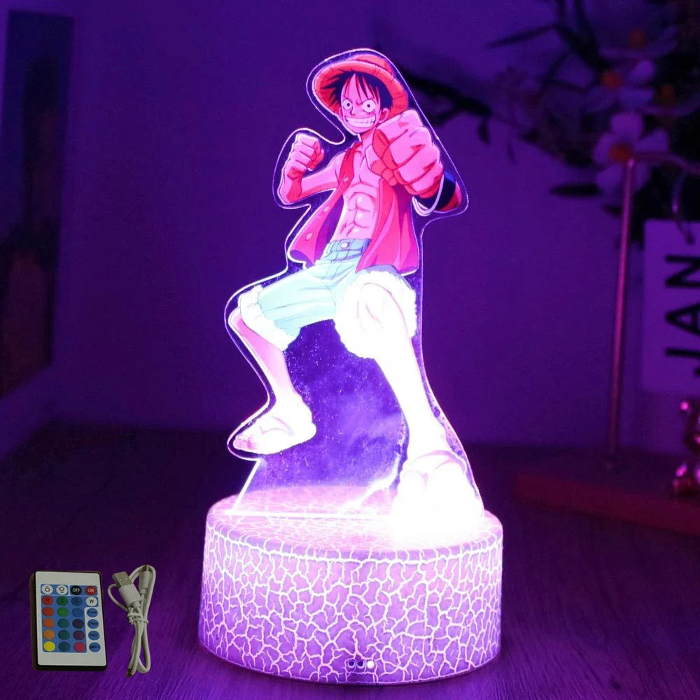 One Piece  Anime Figures 3D Lamp