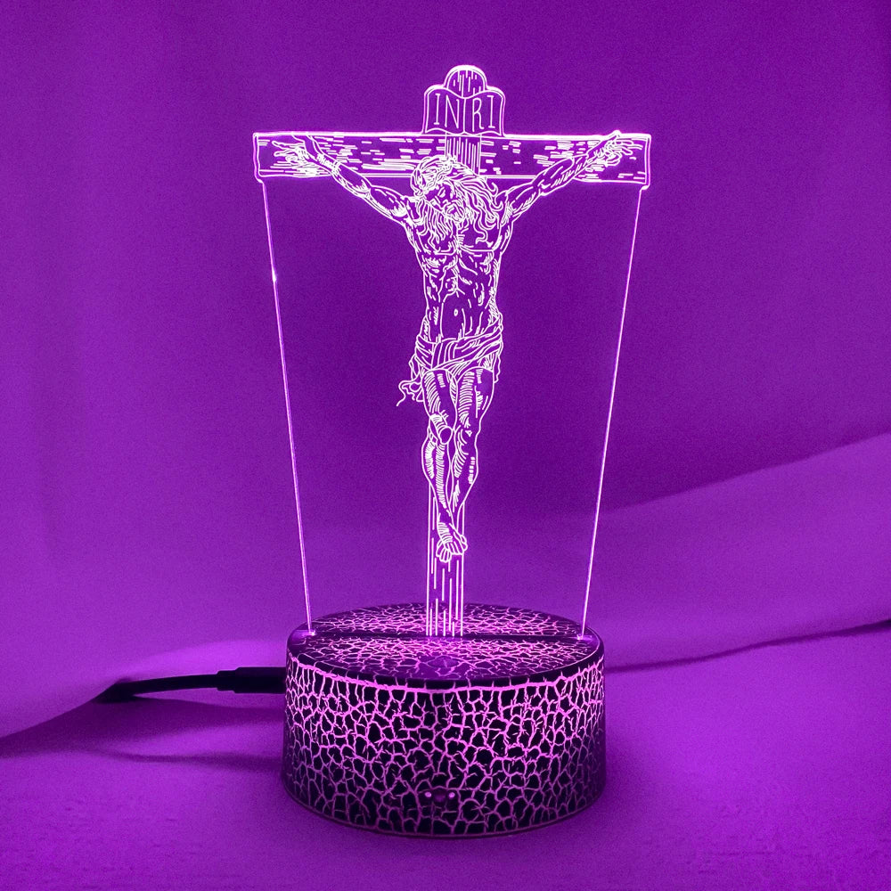 Jesus Shaped Church 3D LED lighting