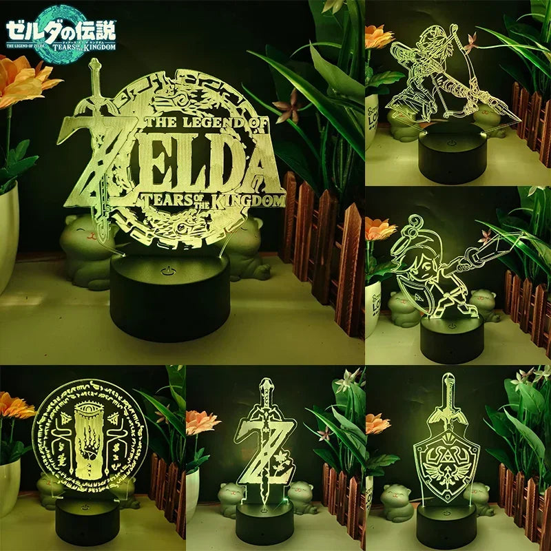 Game Zeldaes Night Lights 3D Led Lamp