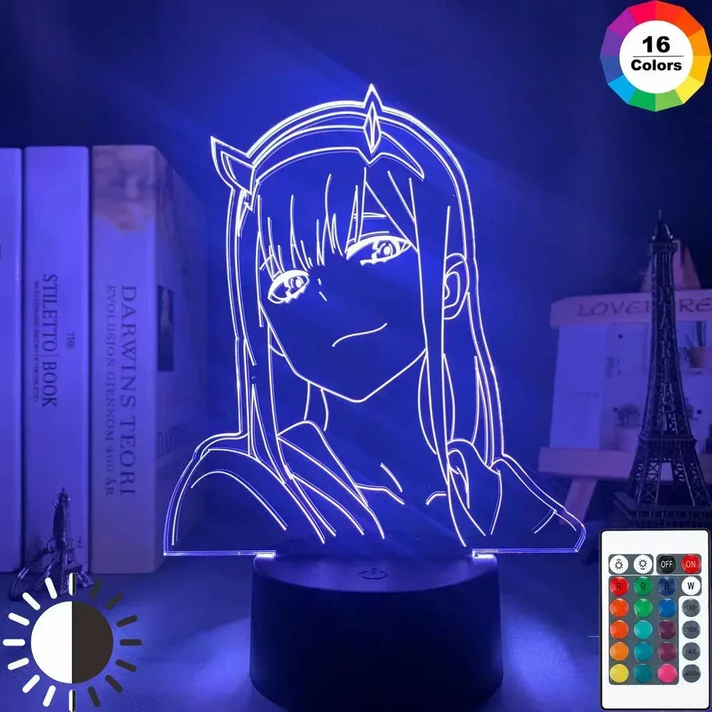 Anime Lamp Zero Two Figure