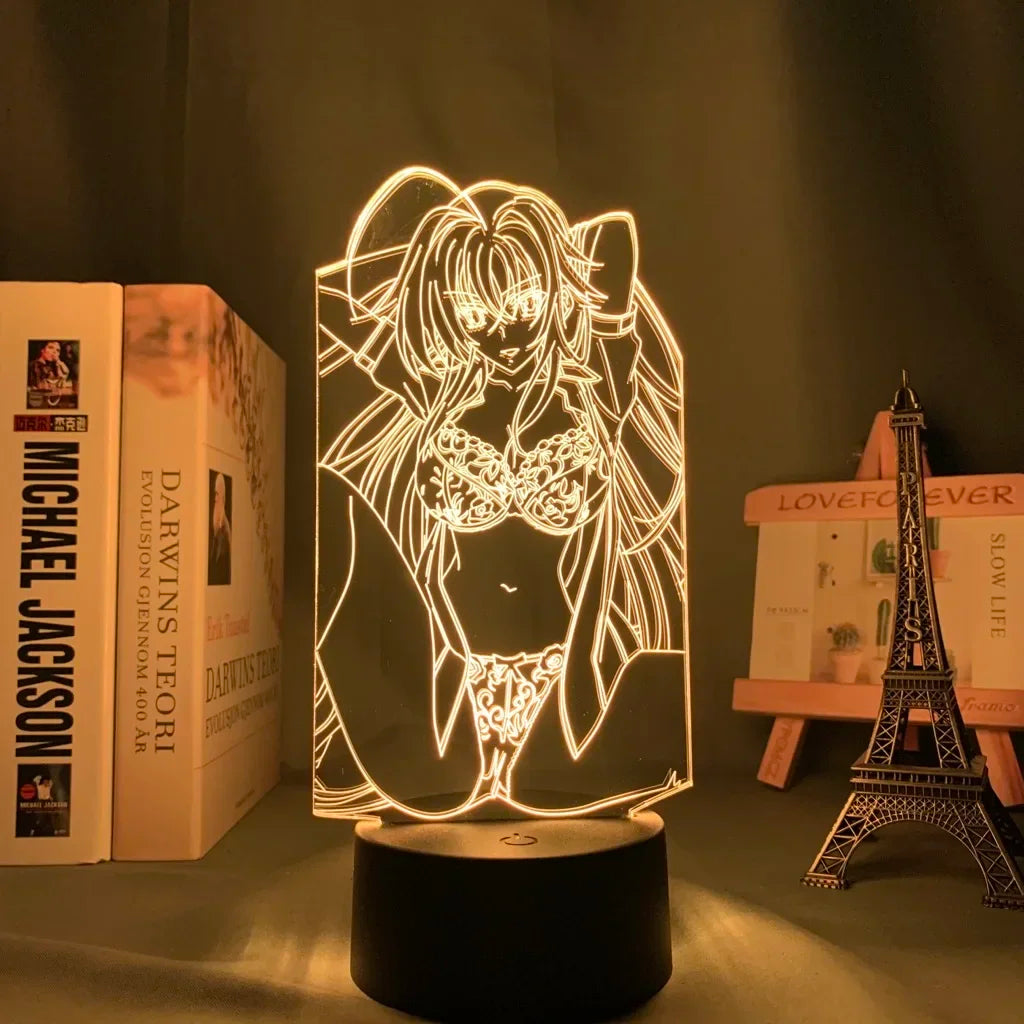 High School DxD 3D LED Lamp
