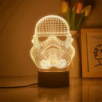 Avengers 3D LED Light Lamp Action