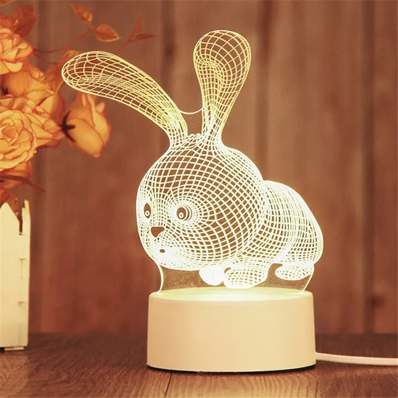 Love Heart Decorative Night Light LED