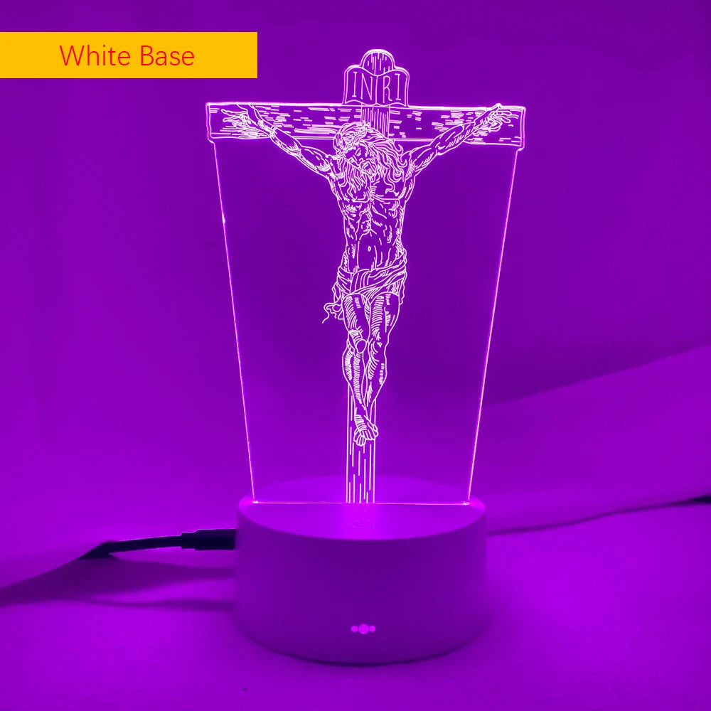 Jesus Shaped Church 3D LED lighting