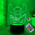 Stitch 3D Illusion Night Light