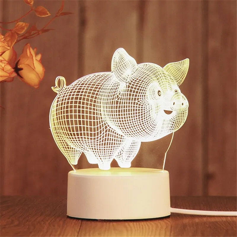 Love Heart Decorative Night Light LED