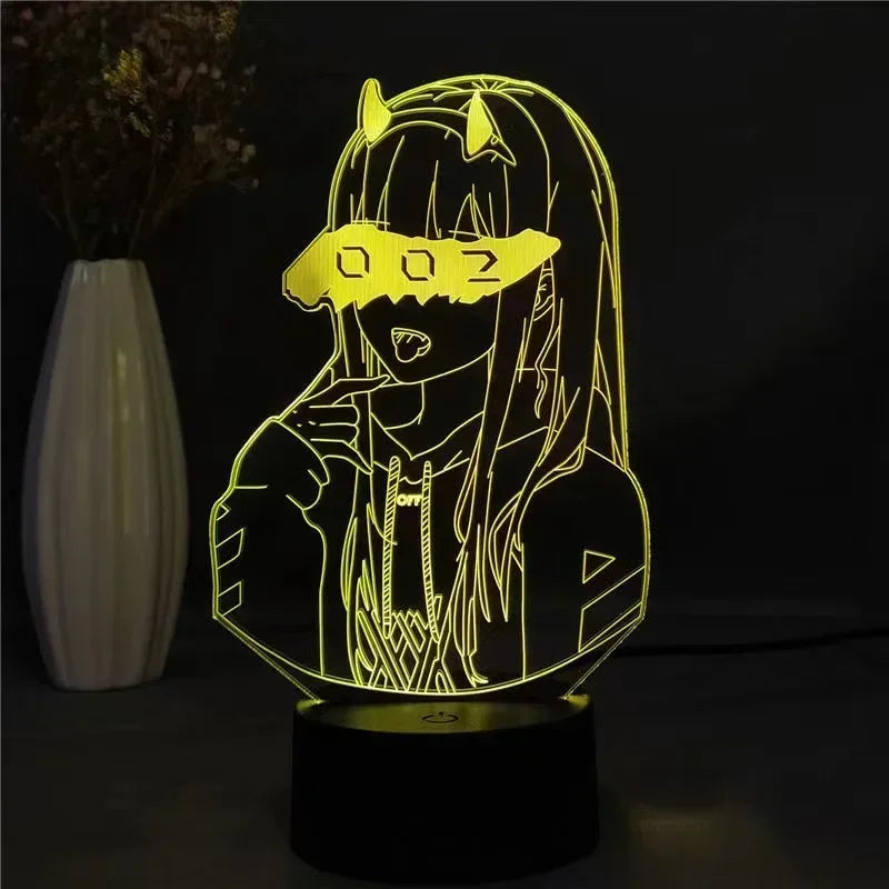 Anime Lamp Zero Two Figure