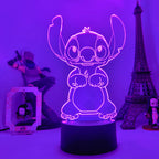 Lilo & Stitch Cartoon 3D Lamp Figure LED Night