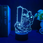 Chainsaw Man 3d Led Light Lamp