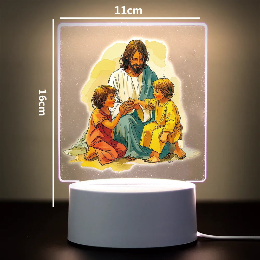 Religion 3D Night Light For Home Room Decoration