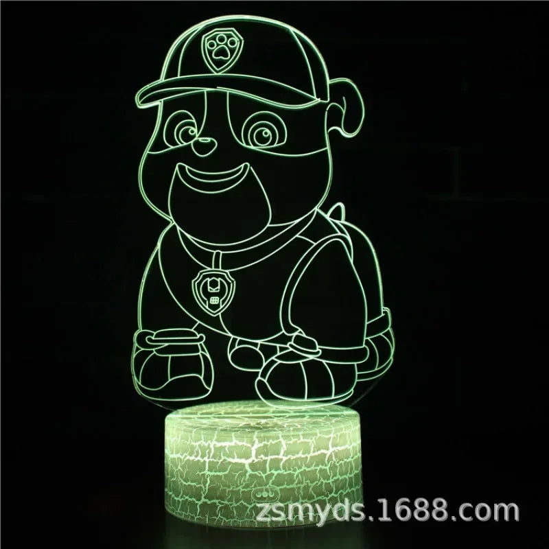 Paw Patrols 3D LED Night Lights