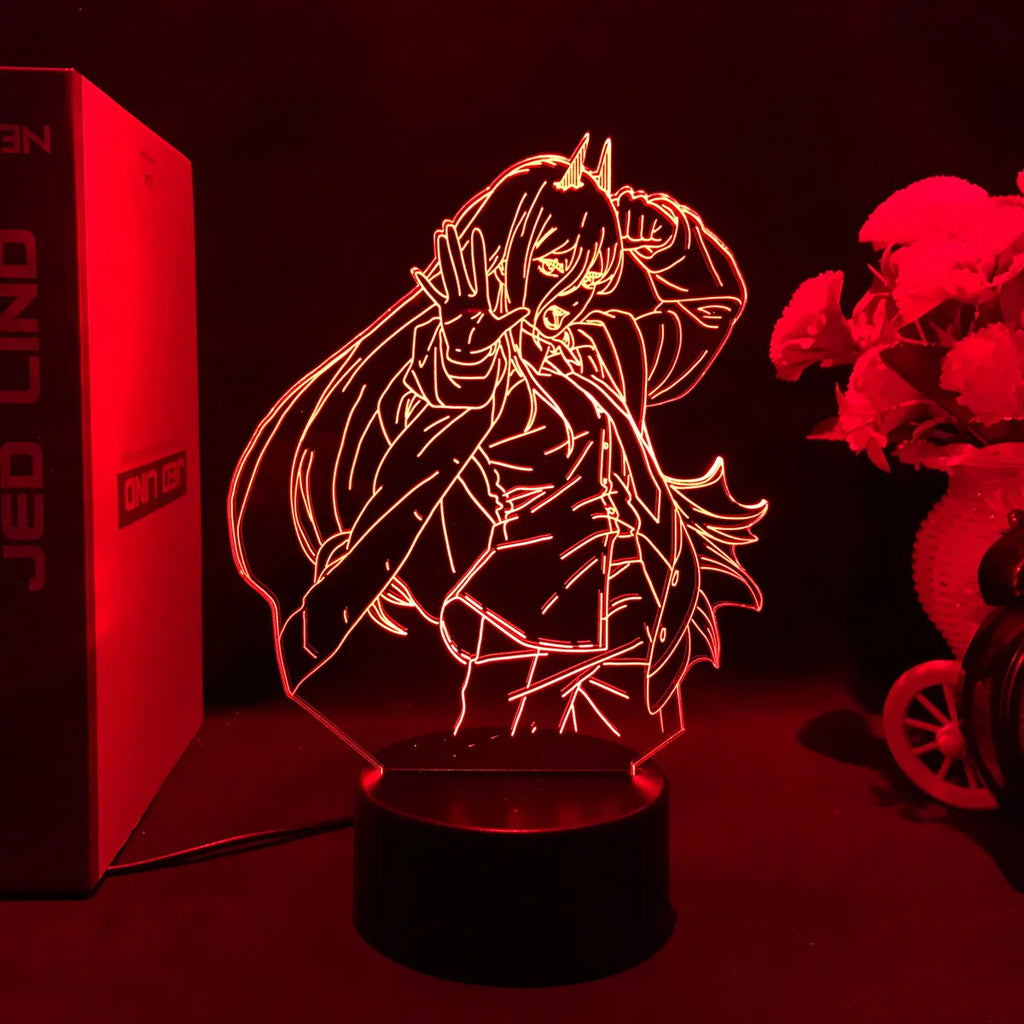 Chainsaw Man 3d Led Light Lamp