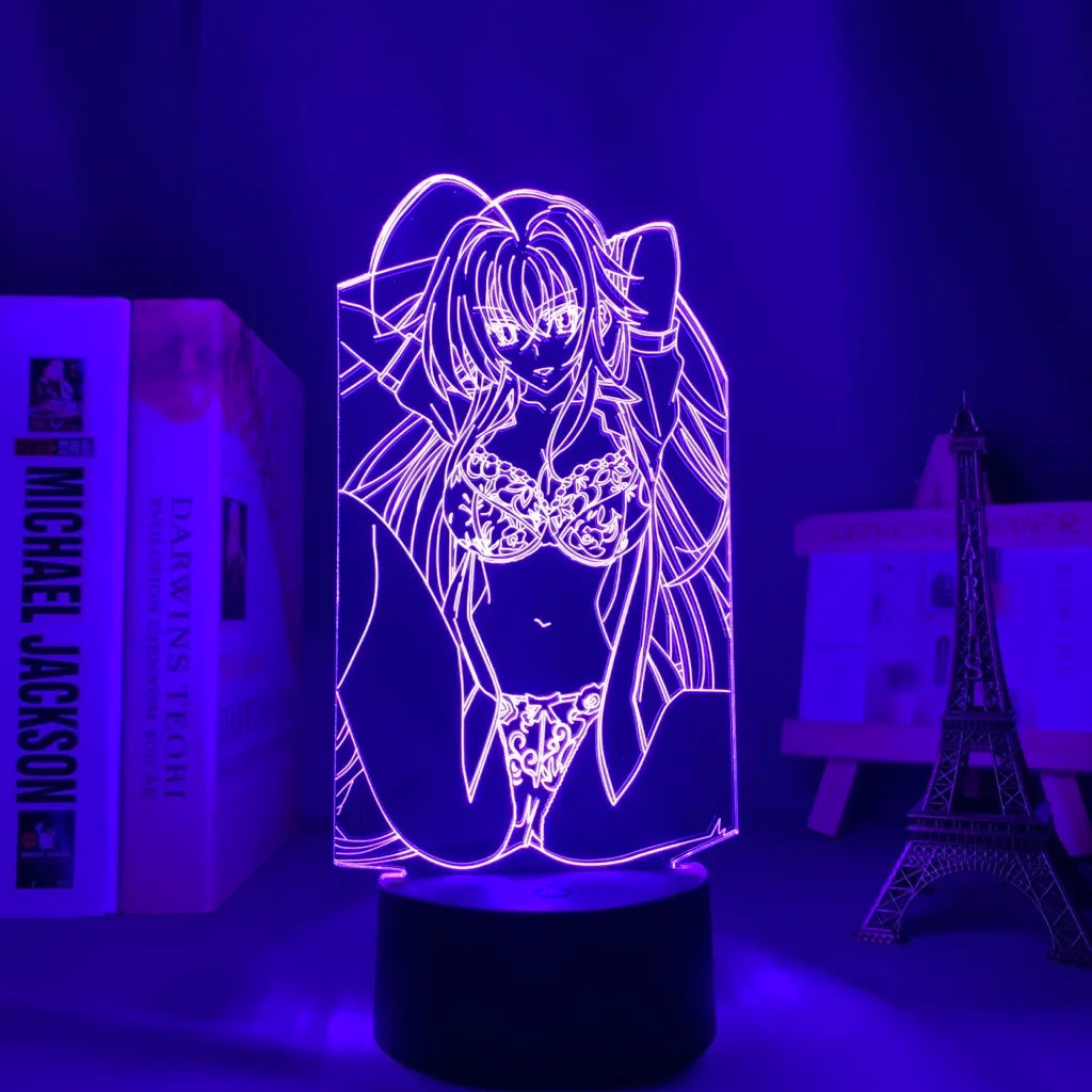High School DxD 3D LED Lamp
