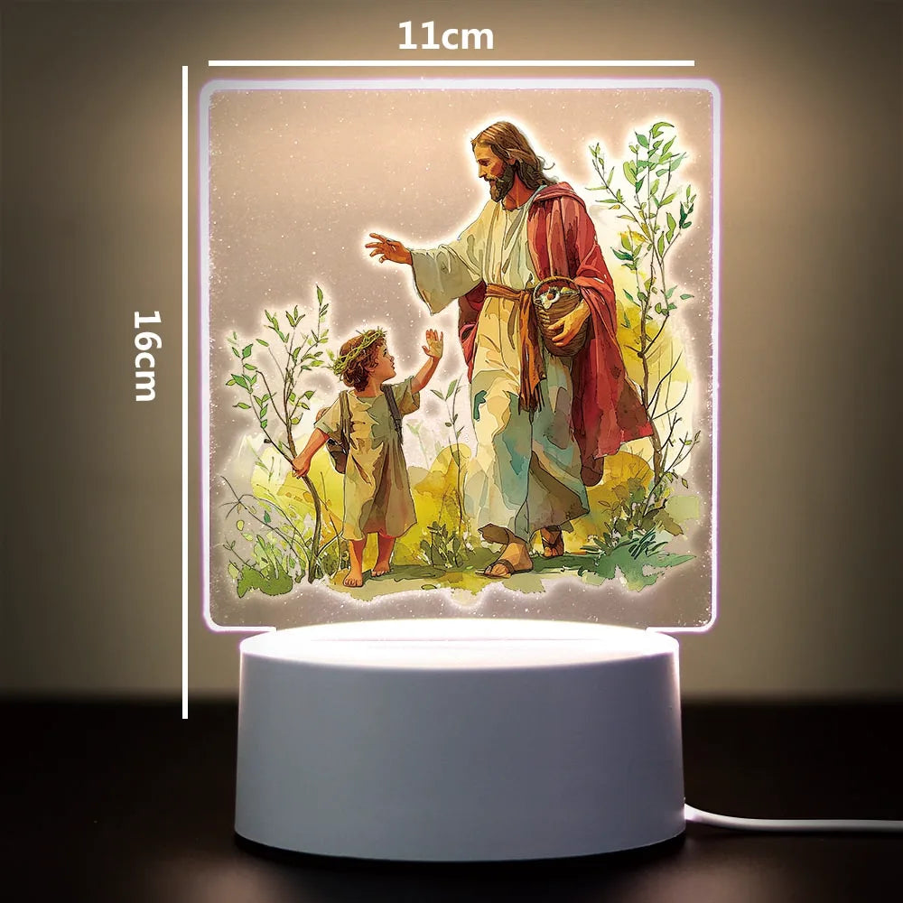 Religion 3D Night Light For Home Room Decoration
