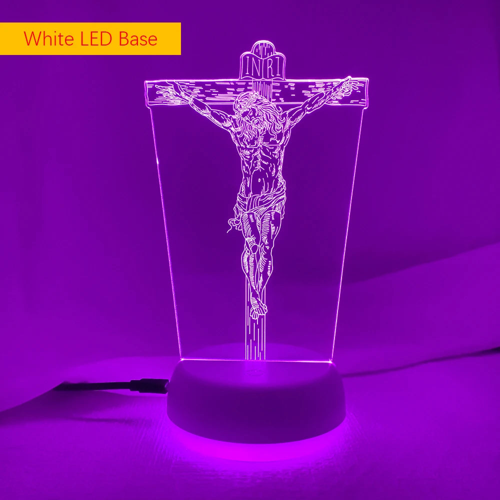 Jesus Shaped Church 3D LED lighting