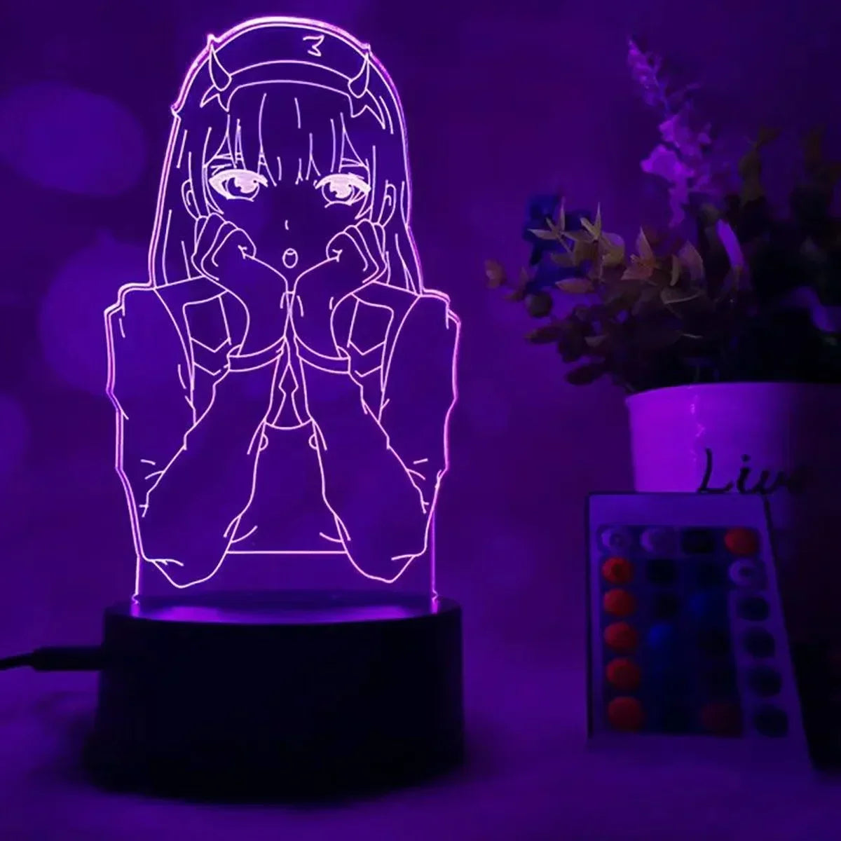 Anime Lamp Zero Two Figure