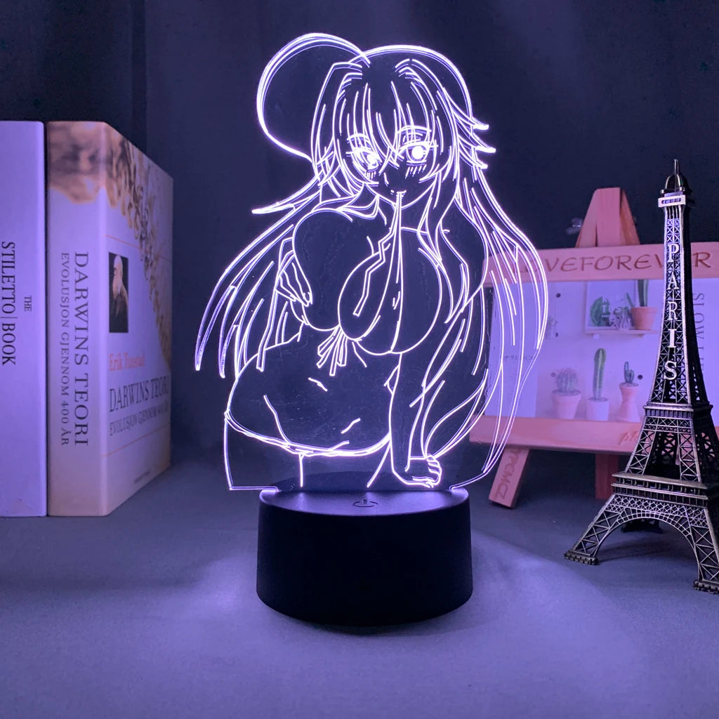 High School DxD 3D LED Lamp